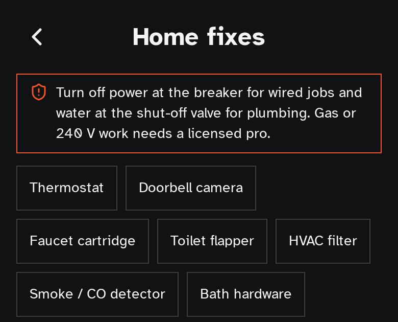Home fix guide